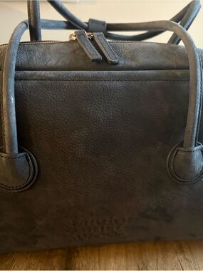 Blue MargeSherwood Boston pebble leather Double-Handle Satchel